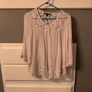 Tan, size small flowy shirt